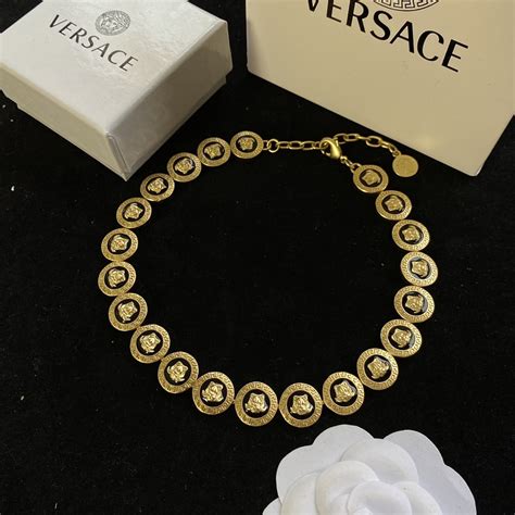 replica versace clothing|Versace imitation necklace.